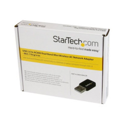 StarTech.com Chiavetta mini Adattatore di rete Wireless-AC doppia banda WiFi USB 2.0 - Pennetta Scheda di rete 802.11ac 1T1R - 