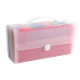 Classificatore valigetta con maniglia - cristallo - 33x29cm - 24 tasche - Exacompta