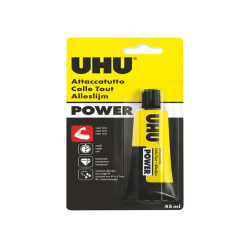 Colla attaccatutto Power - 45 ml - trasparente - UHU