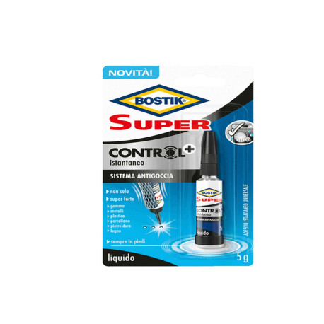 Colla istantanea Super Control - universale - con sistema antigoccia - 5 gr - Bostik