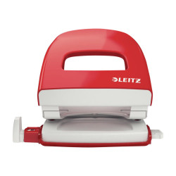 Leitz - Perforatore - 25 fogli - metallo - rosso