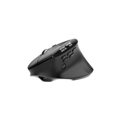 Acer Smart Fit Vertical Mouse - Retail pack, Mano destra, RF senza fili + Bluetooth, 8000 DPI, Nero