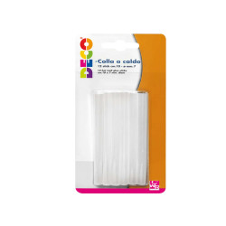 Colla per pistola mini - ø7 mm - trasparente - lunghezza 10 cm - Deco - conf. 12 pezzi