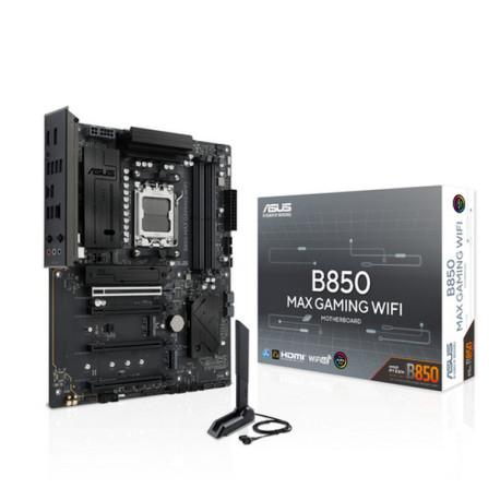 ASUS B850 MAX GAMING WIFI, AMD, Socket AM5, AMD Ryzen 7000 Series, AMD Ryzen 8000 Series, AMD Ryzen 9000 Series, Socket AM5, DD