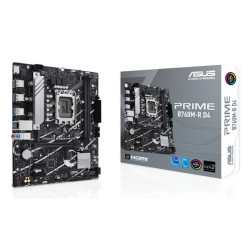 ASUS PRIME B760M-R D4, Intel, LGA 1700, Intel Core i9 14th Gen, Intel Core i3 12th Gen, Intel Core i3 13th Gen, Intel Core i5 1
