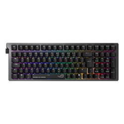ASUS ROG Strix Morph 96 Wireless, Con cavo e senza cavo, USB + RF Wireless + Bluetooth, Interruttore a chiave meccanica, QWERTY