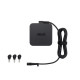 ASUS U65W-01 Universal Mini Mulit-tips Adaptor, Computer portatile, Interno/esterno, 100 - 240 V, 50 - 60 Hz, 65 W, 19 V