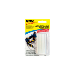 Colla termofusibile - diametro 7mm - 60gr - per bassa temperatura - Uhu - conf. 5 pezzi