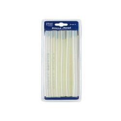 Colla termofusibile - in stick - lunghezza 20 cm - diametro 1,1 cm - Iternet - blister da 12 refill (227 gr)