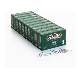 Leone Dell'Era Fermagli zincati N3 Confezione da 10 scatole x100 fermagli ciascuna