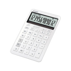 Calcolatrice da tavolo Casio JW-200DQ-WE-W-EP con display a 12 cifre