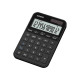 Calcolatrice da tavolo Casio MS-20YC-BK con display a 12 cifre e alimentazione solare/batteria.