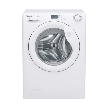 Candy Easy, Lavatrice Carica Frontale 9 KG, Classe B, 1200 giri, Bianco, EY291DW4/1-S, Caricamento frontale, 9 kg, B, 77 dB, 12