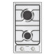 Candy Idea CHW23X, Acciaio inox, Da incasso, 28.8 cm, Gas, Acciaio inox, 2 Fornello(i)
