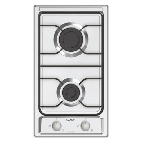 Candy Idea CHW23X, Acciaio inox, Da incasso, 28.8 cm, Gas, Acciaio inox, 2 Fornello(i)