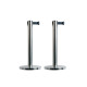 Colonnine segnapercorso Budget Retractable - altezza 88 cm - nastro nero da 210 cm - Securit - set 2 pezzi