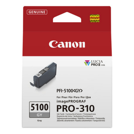Canon PFI-5100 GY, Grigio, 14,4 ml, 1 pz, Confezione singola