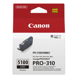 Canon PFI-5100 MBK, Nero opaco, 14,4 ml, 1 pz, Confezione singola