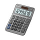 Casio MS-80F, Desktop, Calcolatrice di base, 8 cifre, Batteria/Solare, Grigio