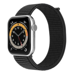 Celly WBANDSTRAPBK, Cinturino per orologio, Apple, Watch 42, Watch 44, Watch 45 mm, Nero, 1 pz