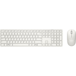 DELL Pro 5 KM526, Wireless, RF Wireless, Plunger key switch, QWERTY, Bianco, Mouse incluso