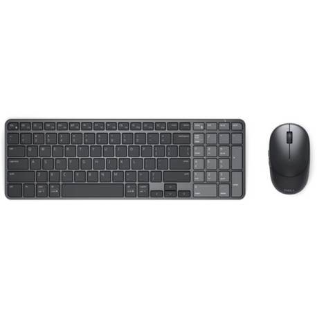 DELL Pro 7 KM746, Wireless, RF senza fili + Bluetooth, Tasto con meccanismo a forbici, QWERTY, Grafite, Mouse incluso