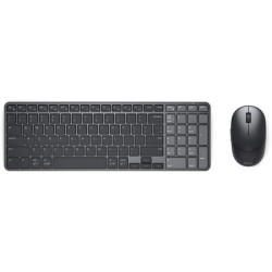 DELL Pro 7 KM746, Wireless, RF senza fili + Bluetooth, Tasto con meccanismo a forbici, QWERTY, Grafite, Mouse incluso