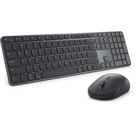 DELL Pro 7 Slim KM726, Wireless, RF senza fili + Bluetooth, Tasto con meccanismo a forbici, QWERTY, Nero, Mouse incluso
