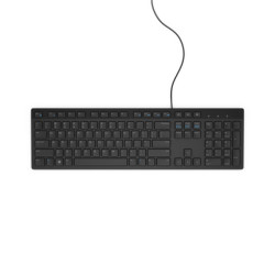 DELL Tastiera cablata - KB216 - Inglese (Stati Uniti internazionale) (QWERTY) - nera - (RTL BOX), Full-size (100%), Cablato, US