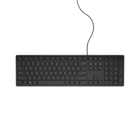 DELL Tastiera cablata - KB216 - Inglese (Stati Uniti internazionale) (QWERTY) - nera - (RTL BOX), Full-size (100%), Cablato, US