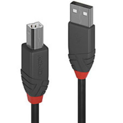 Lindy Cavo USB 2.0 Tipo A a B Anthra Line, 5m