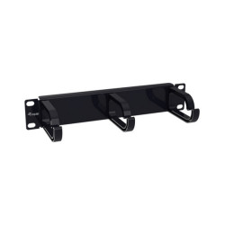 Equip 327341, Pannello di gestione del cavo, Plastica, Acciaio, Nero, 1 pz, 204 g