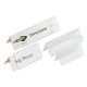 Portanome da tavolo Prisma - 30 x 5 cm - PVC trasparente - Sei Rota - conf. 5 pezzi