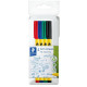 Fineliner Noris® Writing Pen 307, punta fine, 0,6 mm, confezione da 4