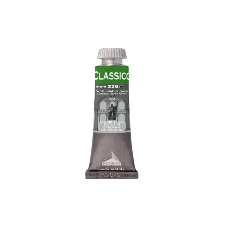 Colore a olio - extrafine - 20 ml - verde ossido di cromo - Maimeri