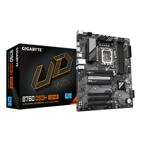 GIGABYTE B760 DS3H GEN5 Scheda Madre – Supporta processori Intel Core di 14a generazione, VRM digitale a 8+2+1 fasi, fino a 560