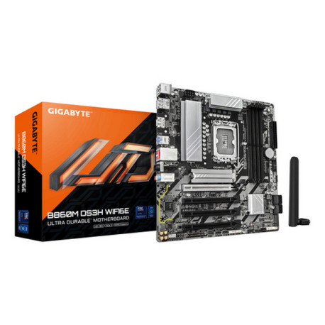 GIGABYTE B860M DS3H WIFI6E Scheda madre - CPU Intel Core Ultra, VRM a 5+1+2+1 fasi, fino a 9066MHz DDR5, 1xPCIe 5.0 + 1xPCIe 4.