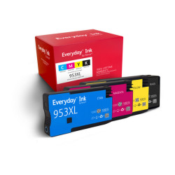 Inchiostro Everyday™ Multipack di compatibile con HP HP953XL (HP953XL MULTIPACK), Alta capacità, Resa elevata (XL), Nero, Ciano