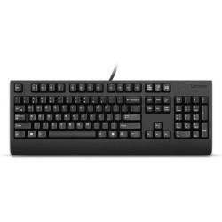 Lenovo 4Y41R64602, Full-size (100%), Cablato, USB, Plunger key switch, Nero