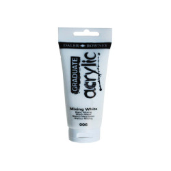 Colore acrilico fine Graduate - 120 ml - bianco miscela - Daler Rowney