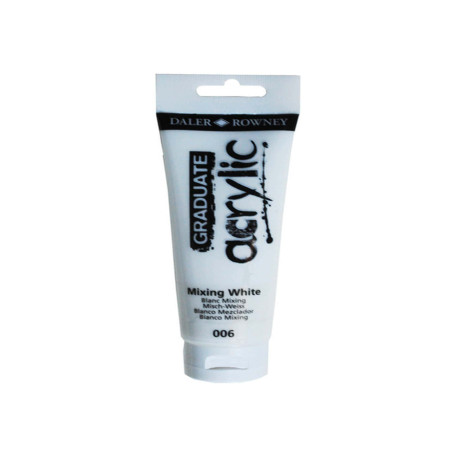Colore acrilico fine Graduate - 120 ml - bianco miscela - Daler Rowney