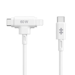 HYPER HyperJuice, 1,5 m, USB C, USB C/Lightning, USB 2.0, Bianco