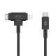 HYPER HyperJuice, 1,5 m, USB C, USB C/Lightning, USB 2.0, Nero