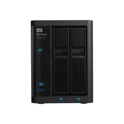 WD My Cloud PR2100 WDBBCL0000NBK - Server NAS - 2 alloggiamenti - RAID RAID 0, 1, JBOD - RAM 4 GB - Gigabit Ethernet