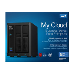 WD My Cloud PR2100 WDBBCL0080JBK - Server NAS - 2 alloggiamenti - 8 TB - HDD 4 TB x 2 - RAID 0, 1, JBOD - RAM 4 GB - Gigabit Et