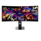 MSI MPG 341CQR QD-OLED X36, 86,4 cm (34"), 3440 x 1440 Pixel, UltraWide Quad HD, QD-OLED, 0,03 ms, Nero