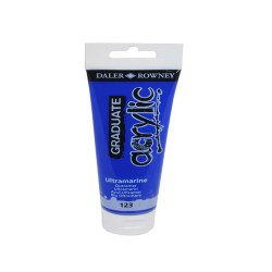 Colore acrilico fine Graduate - 120 ml - blu oltremare - Daler Rowney