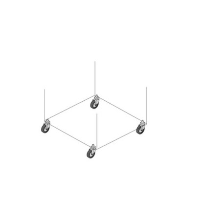 ITRack 309233, Rotelle, Grigio