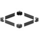 ITRack 309333, Zoccolo per scaffale, Nero