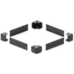 ITRack 309333, Zoccolo per scaffale, Nero
